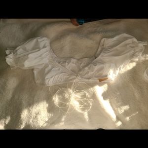 Dolls kill, medium white cropped top